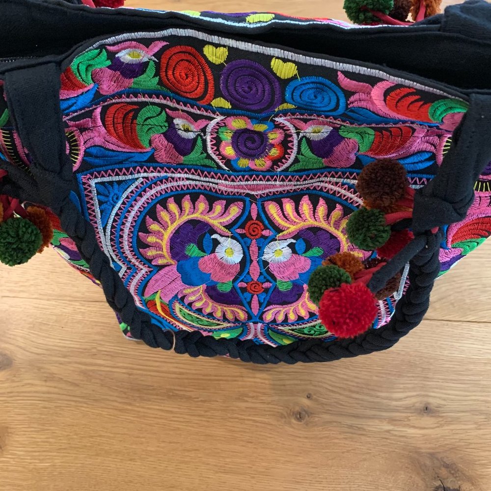 Thai Boho Shoulder Tote - Picture 11 of 14